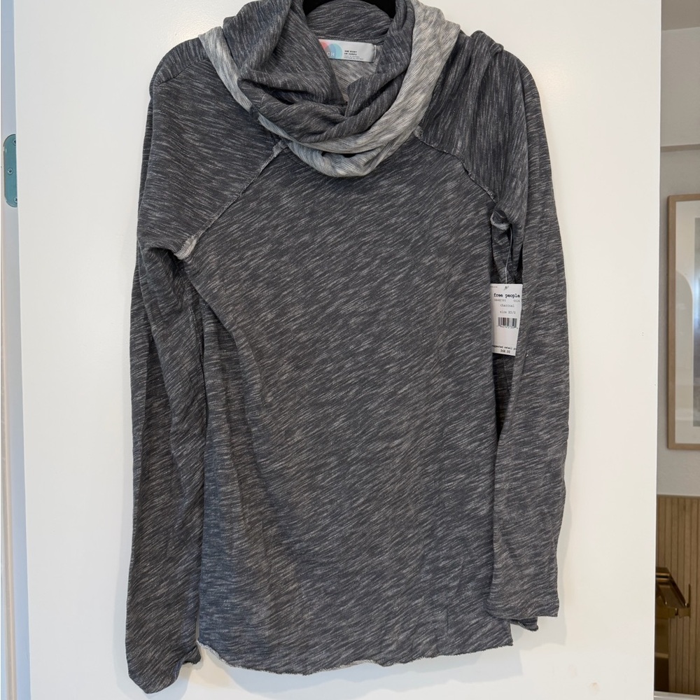 NWT Free People Cowl Neck Long Sleeve Top